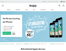 Tablet Screenshot of leapp.nl